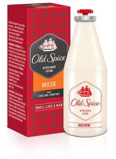 Old Spice Musk After Shave Lotion with Cooling Comfort For Men 150ml  - Image 1