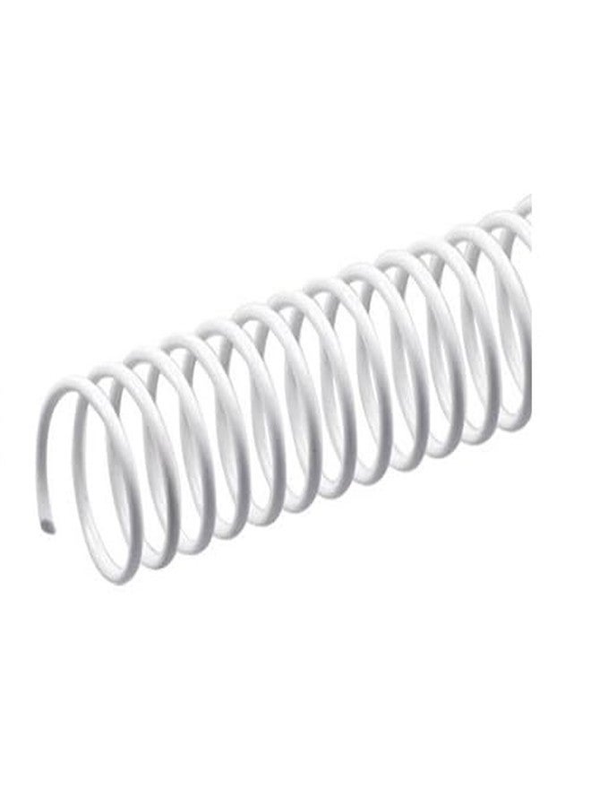 Dotpot Spiral Binding White Heavy Quality Plastic Spiral Ring/Coil/Loop Manual Ring Binder (8mm) - Image 2