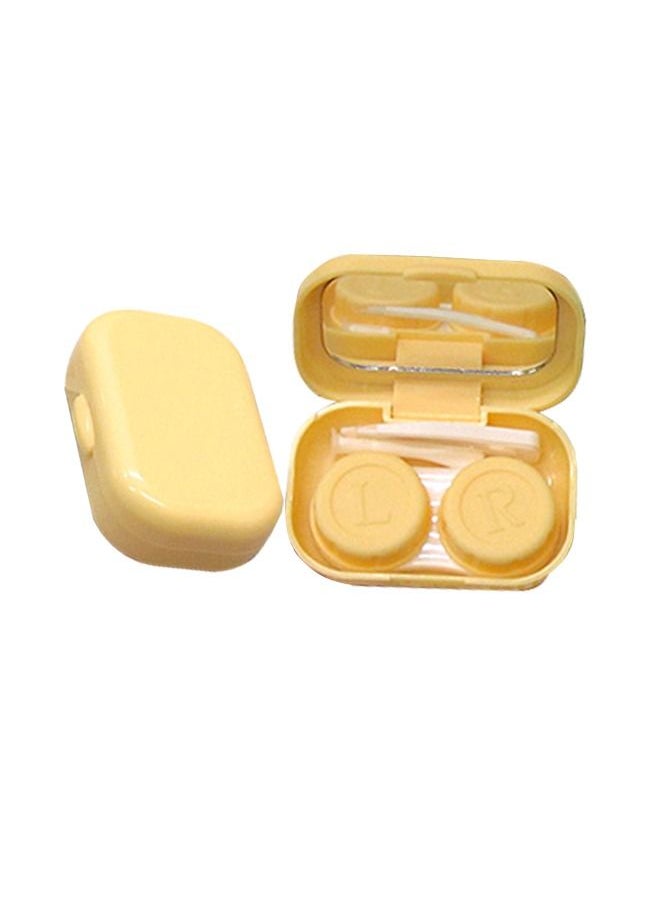 Generic Contact Lens Case With Mirror Container L And R Caps  - Image 1