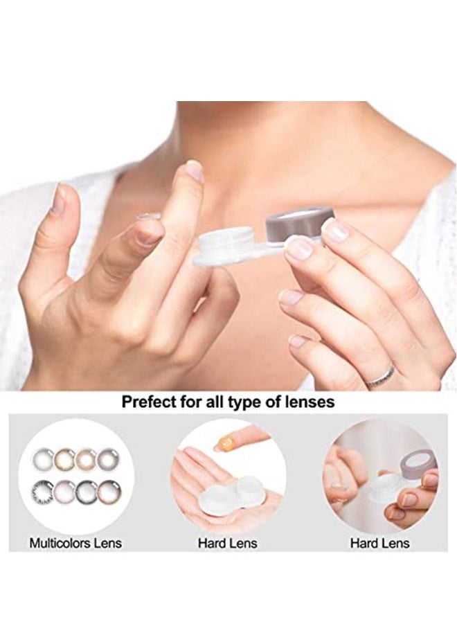 Generic Contact Lens Case With Mirror Container L And R Caps  - Image 2