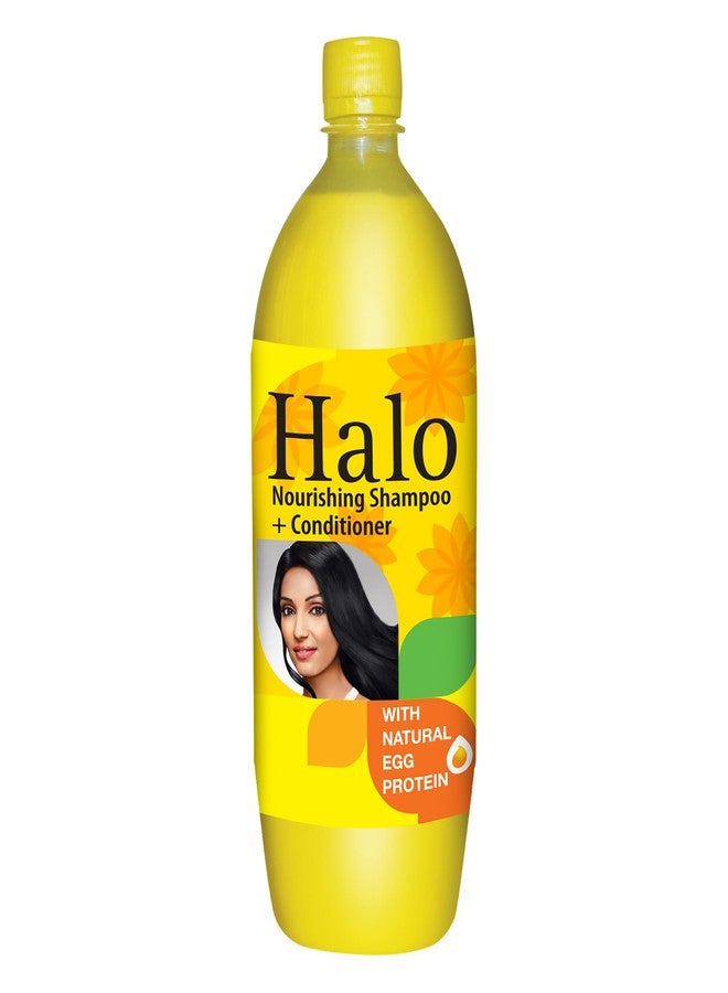 Halo Shampoo & Conditioner with Natural Egg Protein for Soft and Silky Hair - 875ml - Image 2