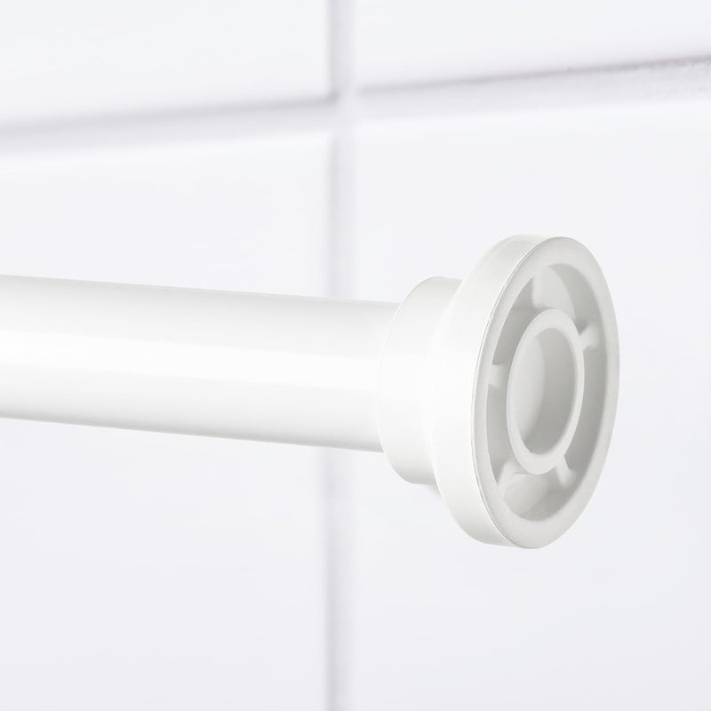 BS Case Ikeaa BOTAREN Shower Curtain Rod, Extends 120-200 cm, Easy Screwless Installation, White - Image 2