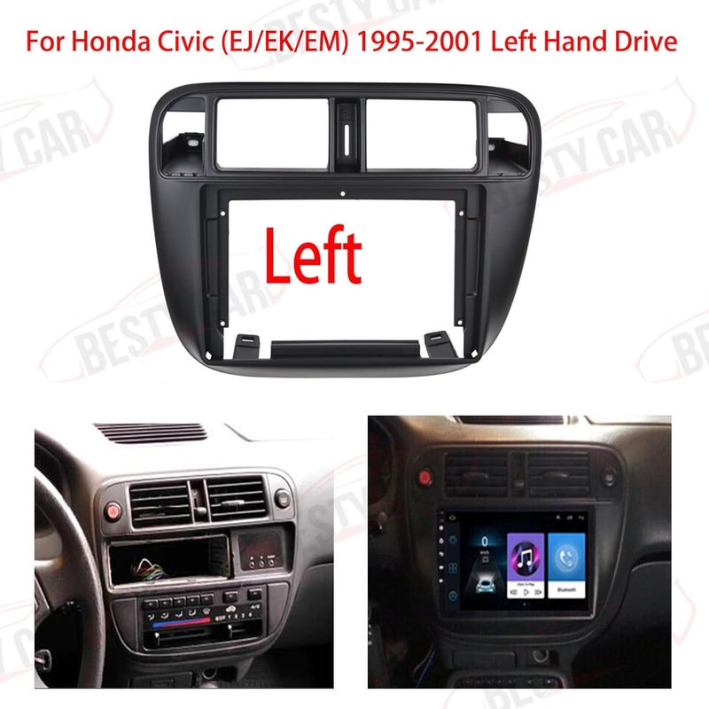 Bestycar 9 Inch Double DIN Dash Installation Mounting Kit for Honda Civic (EJ/EK/EM) 1995-2001 - Image 2