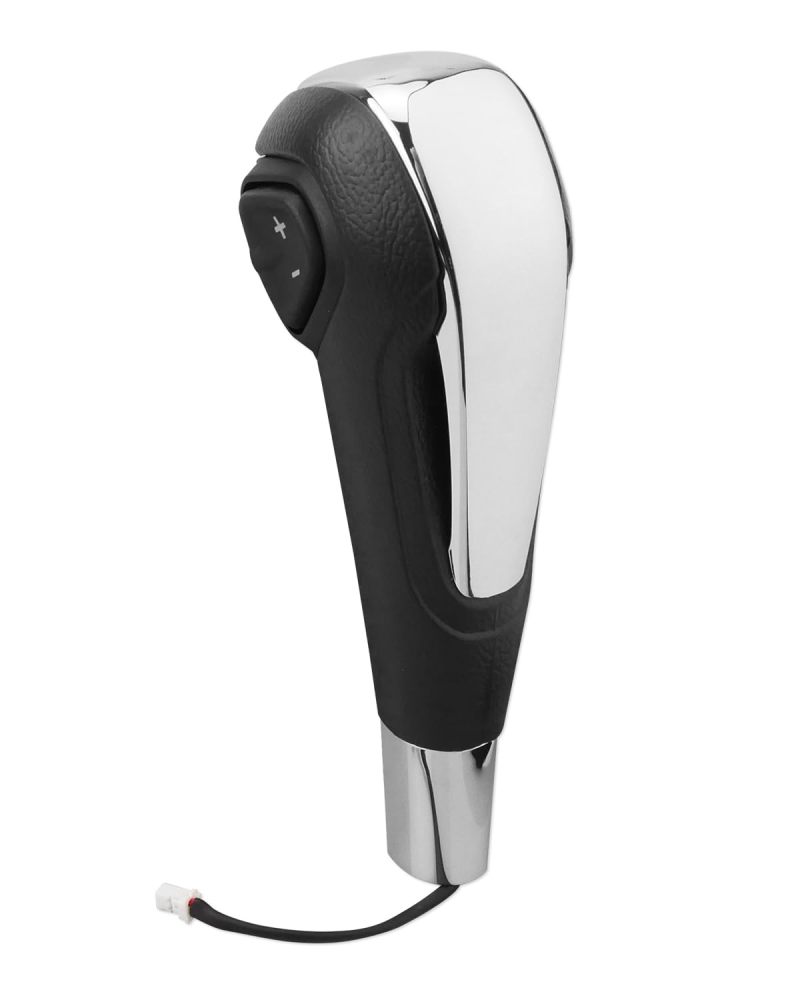 Automatic Shift Knob: Aluminum Alloy With Soft Touch - Perfect Fit For Chevrolet Trax 2013-2017 Sonic 2012-2017, Sleek Matte Design Chrome Accents, Easy Install For Car Interior Upgrade - Image 1