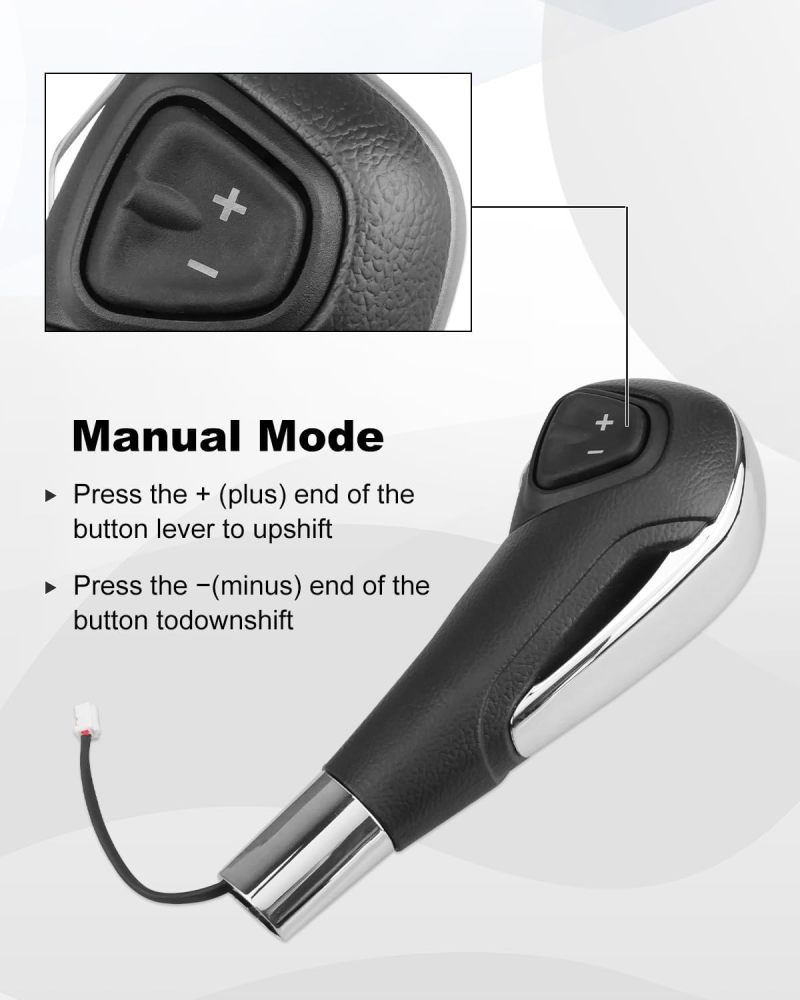 Automatic Shift Knob: Aluminum Alloy With Soft Touch - Perfect Fit For Chevrolet Trax 2013-2017 Sonic 2012-2017, Sleek Matte Design Chrome Accents, Easy Install For Car Interior Upgrade - Image 4