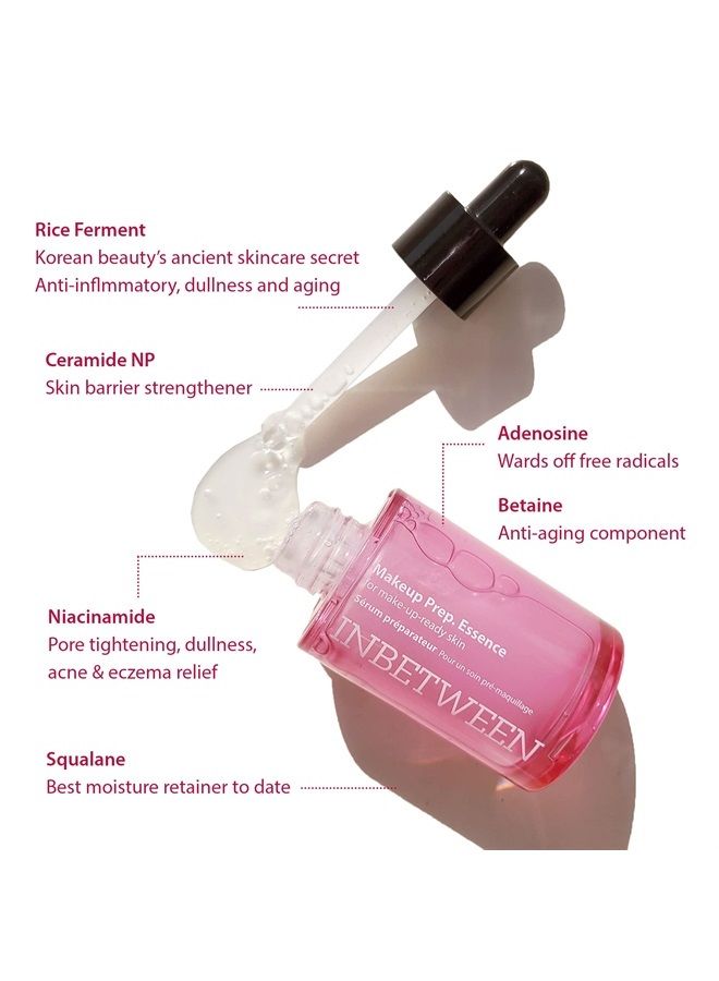 Blithe Makeup Prep Essence Primer for Elegant Dewy Finish - Skin Brightening Niacinamide Serum & Moisturizing Makeup Primer for Mature Skin, Glamorous Radiant Glow Primer, Korean Makeup 1 Fl Oz - Image 2