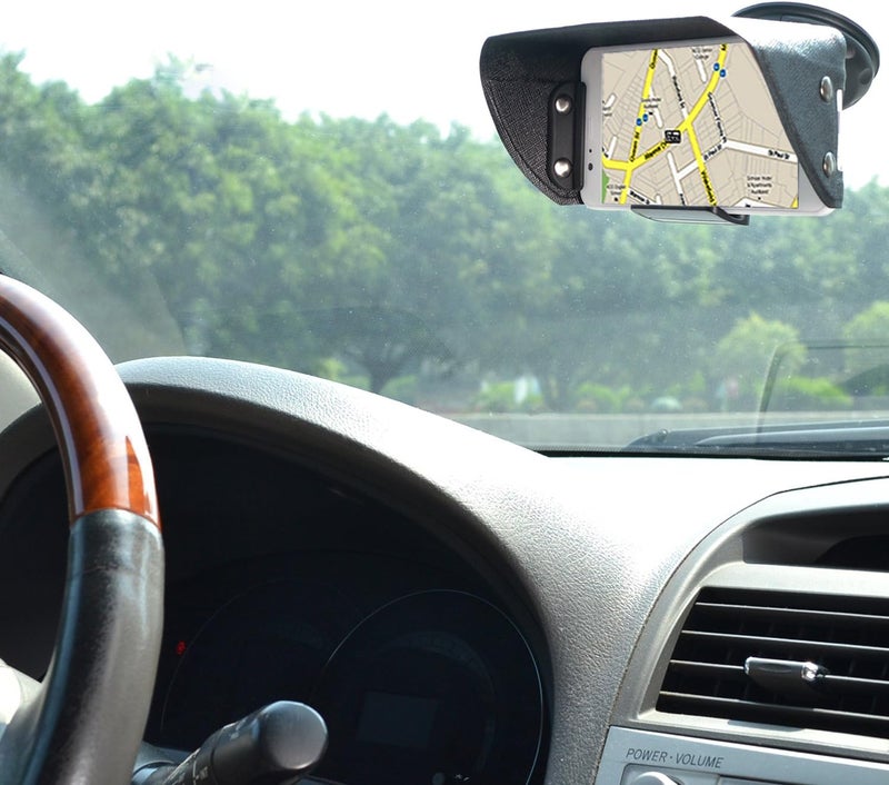 TFY TFY Universal Phone Sun Shade  Glare Visor Shield for 45 to 61 Inch Smartphones  Compatible with iPhone 1615  1413  12  XSXRSE  - Image 5