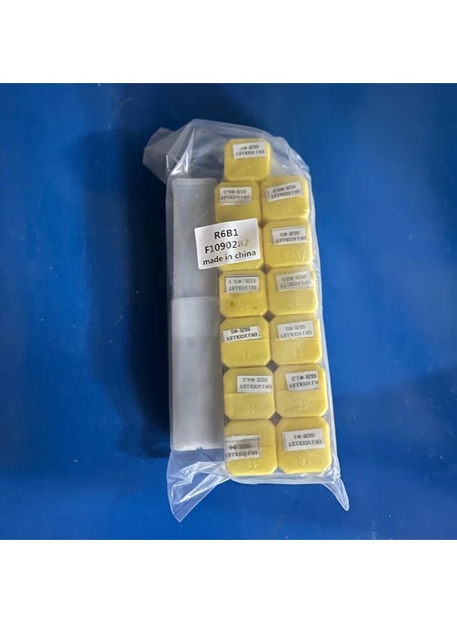 15pcs Steel CNC Straight Handle Collet Wrench Set Silvery Black - Image 5