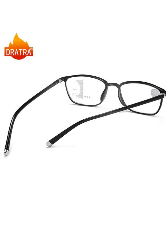 Dratra Anti-blue Light Reading Gl With Multiple Focal Points For Presbyopia, Uni Design For Distance And Near Vision, Stylish Classic Ultra-light Eyewear