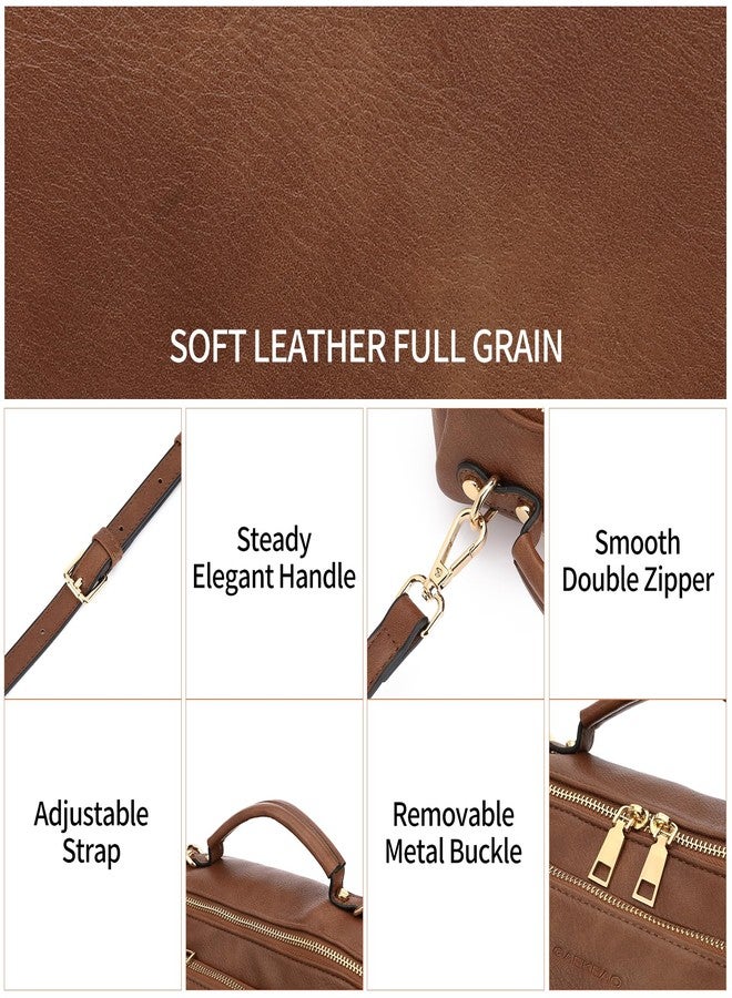 GAEKEAO Crossbody Bags for Women Vegan Leather Top Handle Purse Multi-Pocket Shoulder Bag Satchel Handbag with Strap - Image 5