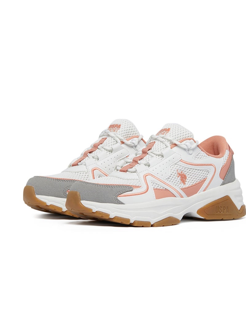 U.S. Polo Assn. Women's White Low-Top Eye-Catching Performance Sneakers - For a Bold & Stylish look  - Image 2