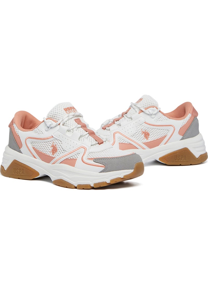 U.S. Polo Assn. Women's White Low-Top Eye-Catching Performance Sneakers - For a Bold & Stylish look  - Image 3