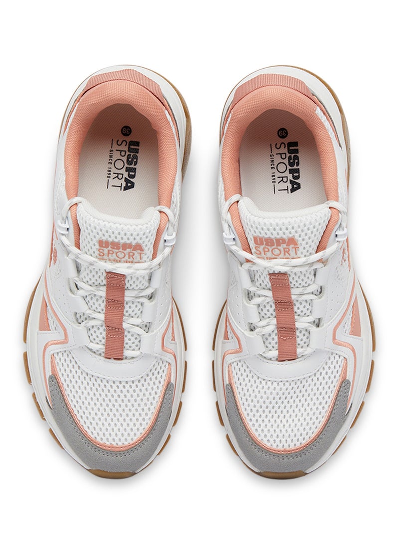 U.S. Polo Assn. Women's White Low-Top Eye-Catching Performance Sneakers - For a Bold & Stylish look  - Image 4