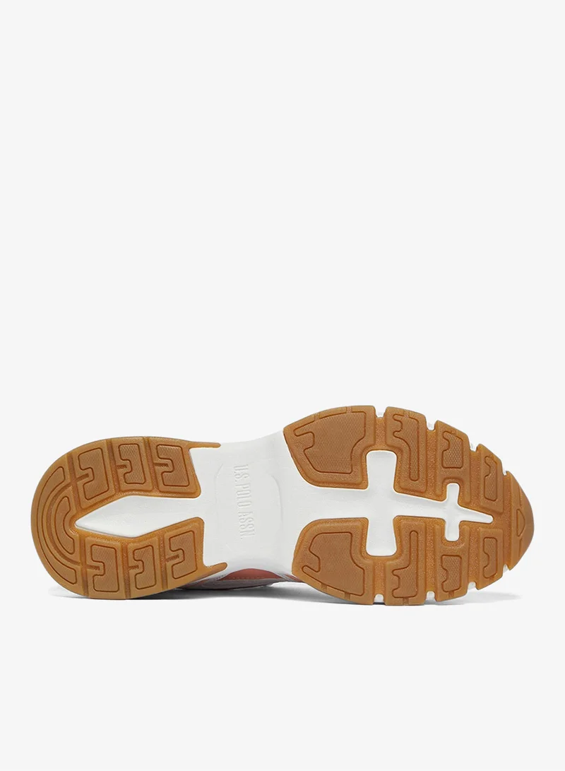 U.S. Polo Assn. White Women's White Low-Top Eye-Catching Performance Sneakers - For a Bold & Stylish Look Shoes for Women | Best Price UAE