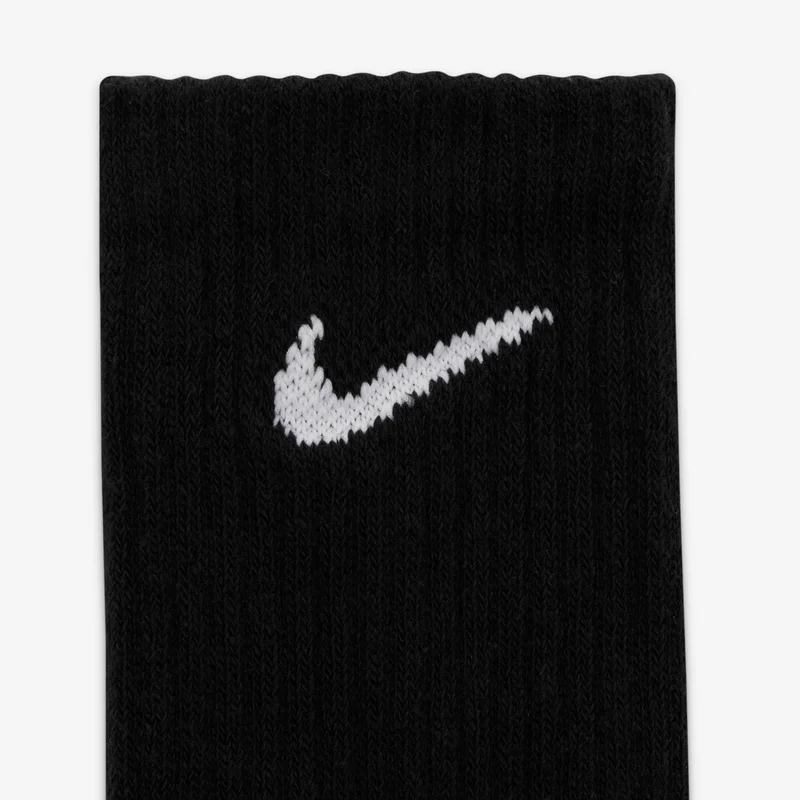 Nike Black Men's Everyday Lightweight Training Crew Socks (3 Pack)  | Best Price UAE
