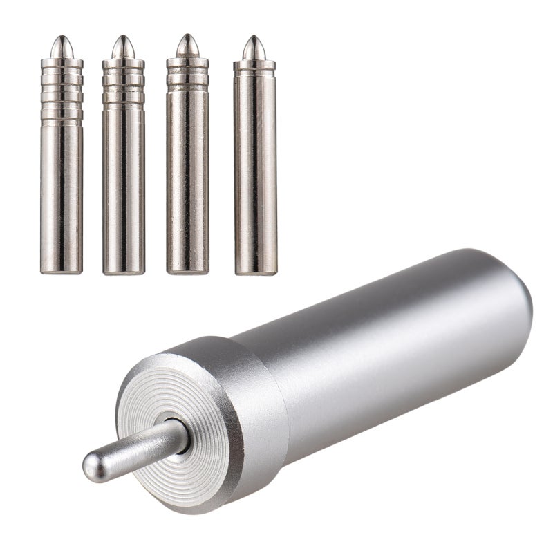 Foil Transfer Tool: 4 Different Size Burr-Free Metal Tips - Multi-Machine Compatible Foil Transfer Kit for Cricut Maker and Cricut Joy - Image 1