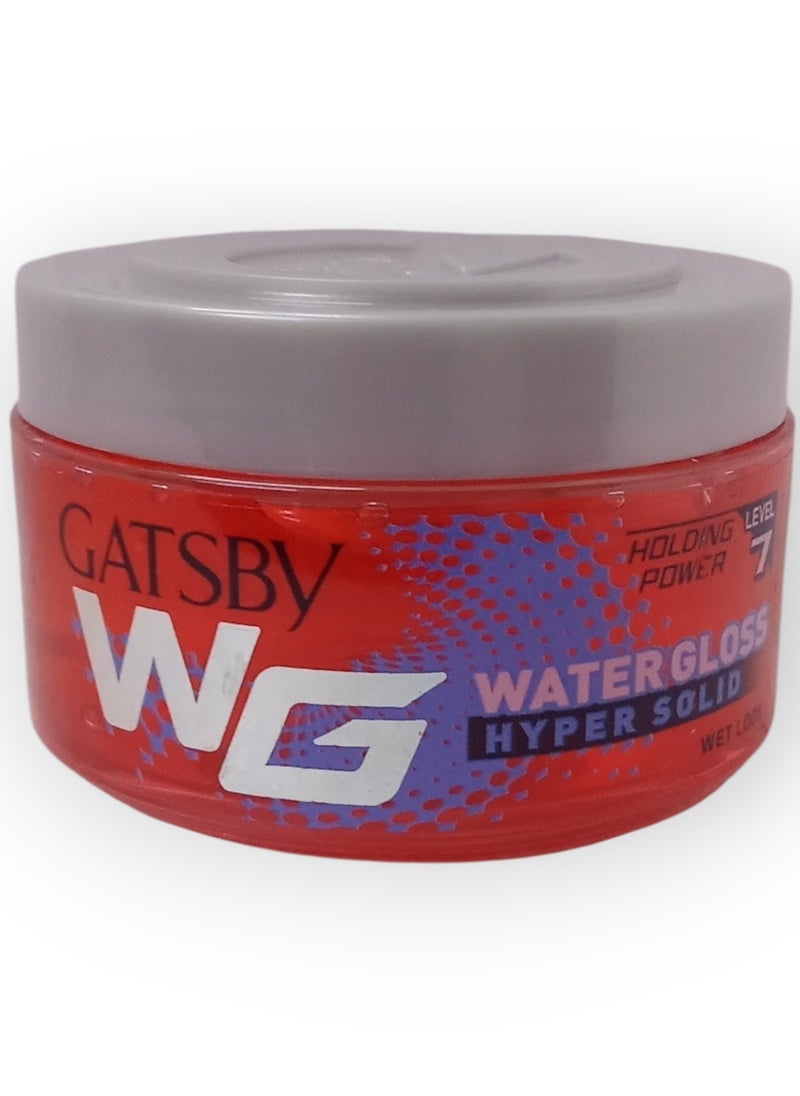 GATSBY - Water Gloss Hyper Solid Hair Gel 150g - Image 1