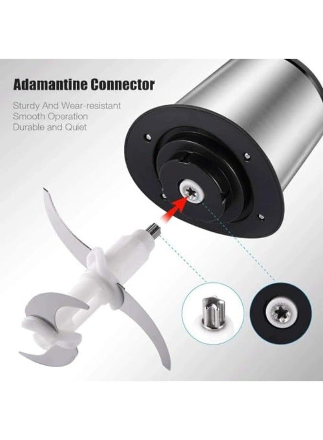 مفرمة لحم كهربائية سعة 3 لتر، مفرمة لحم كهربائية من الفولاذ المقاوم للصدأ، محضر طعام قوي 300 وات مصمم للحوم والخضروات والفواكه والمكسرات (3 لتر) - Image 4