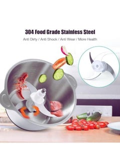 AlsayedP 3L Electric Meat Grinder Stainless Steel Electric Meat Chopper Powerful 300W Food Processor Designed For Meat, Vegetables, Fruits, and Nut (3L)  - Image 5