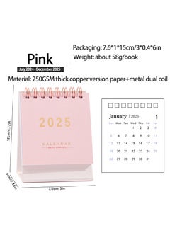 Mini Desk Calendar 2025, Standing Flip Small Desk Calendar- January 2025 to July 2026 18 Monthly Desktop Calendar- Thick Paper Twin-Wire Binding for Home - pzsku/Z0C806D7C59DB0C207629Z/45/_/1728874254/753a25ea-9f3f-479d-88aa-9aa6bbc5ad6a