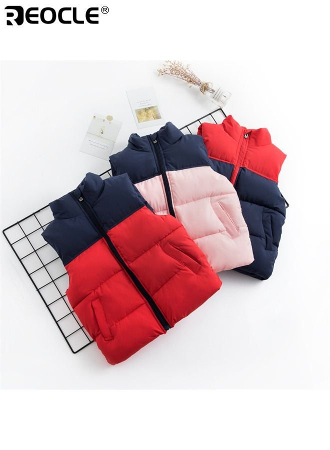 REOCLE Kid's Puffer Vest with Heavyweight Warmth and Insulated Design Boys Outerwear Vest with Front Zipper for Cold Weather Play - Image 4