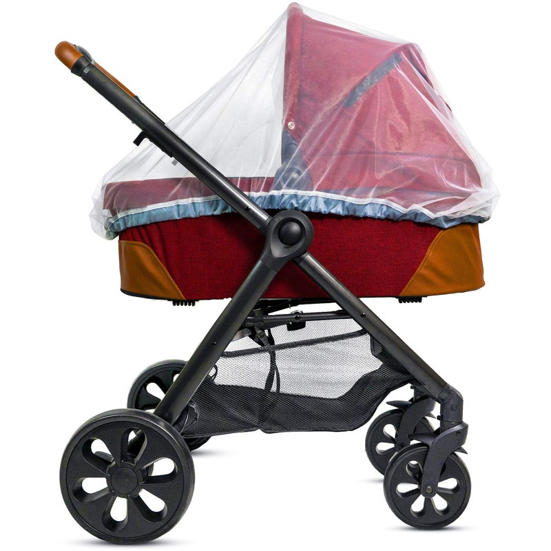 Universal Backpackers Baby Mosquito Net for Stroller, Carrier & Bassinet – Elastic Drawstring for Snug Fit Netting - Infant Bug Net for Jogger, Car Seat & Pack N Play – 1000 Mesh Toddler Canopy & Gift Packaging - Image 5