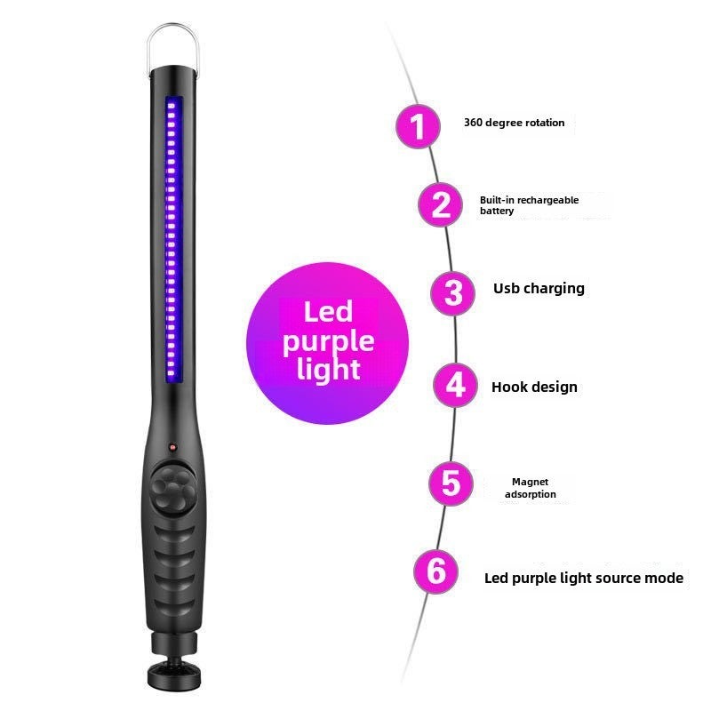 UV Disinfection Stick 198*32*31MM Compact & Portable - Efficient Microbe Elimination UV Sanitizer Stick for Home, Car and On-the-Go Use - Image 2