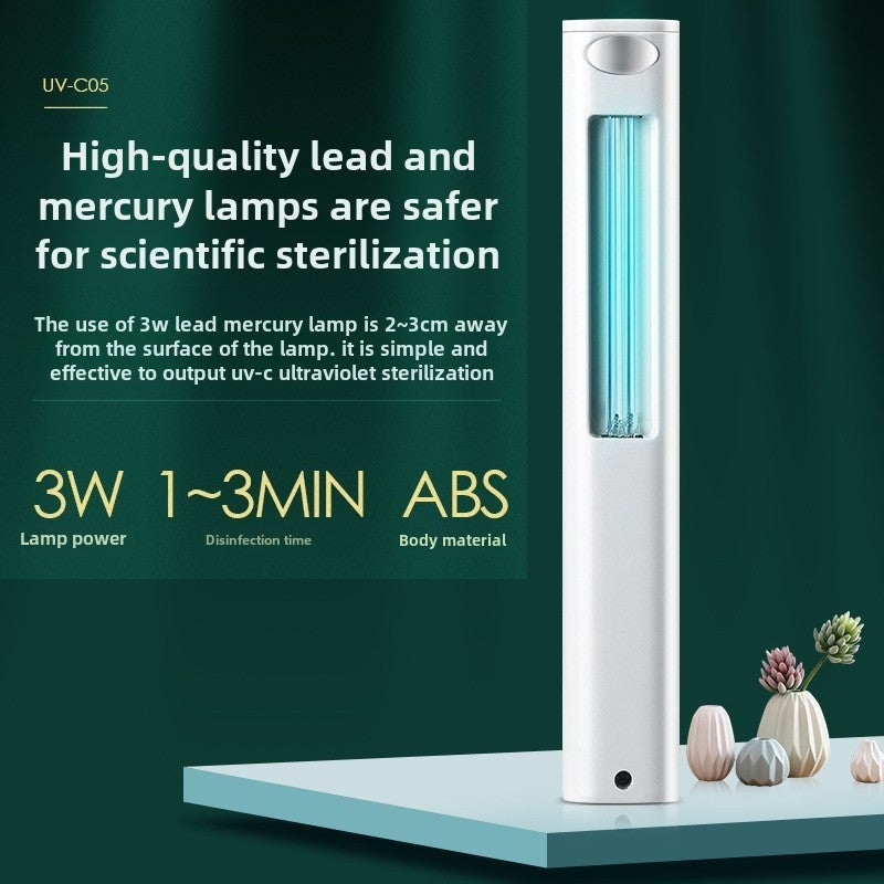 UV Disinfection Stick 198*32*31MM Compact & Portable - Efficient Microbe Elimination UV Sanitizer Stick for Home, Car and On-the-Go Use - Image 1