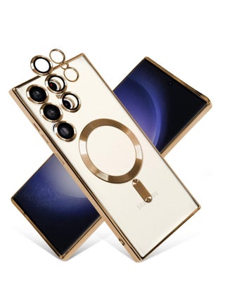 Magnetic Clear Case for Samsung Galaxy S23 Ultra with Camera Lens Protector Magsafe Compatible Electroplated Soft TPU Shockproof Anti-Scratch Phone Case - pzsku/Z0C80B83455BAE2C7086FZ/45/_/1737764257/395b7c92-f4c0-42a8-abab-0c61feb65134