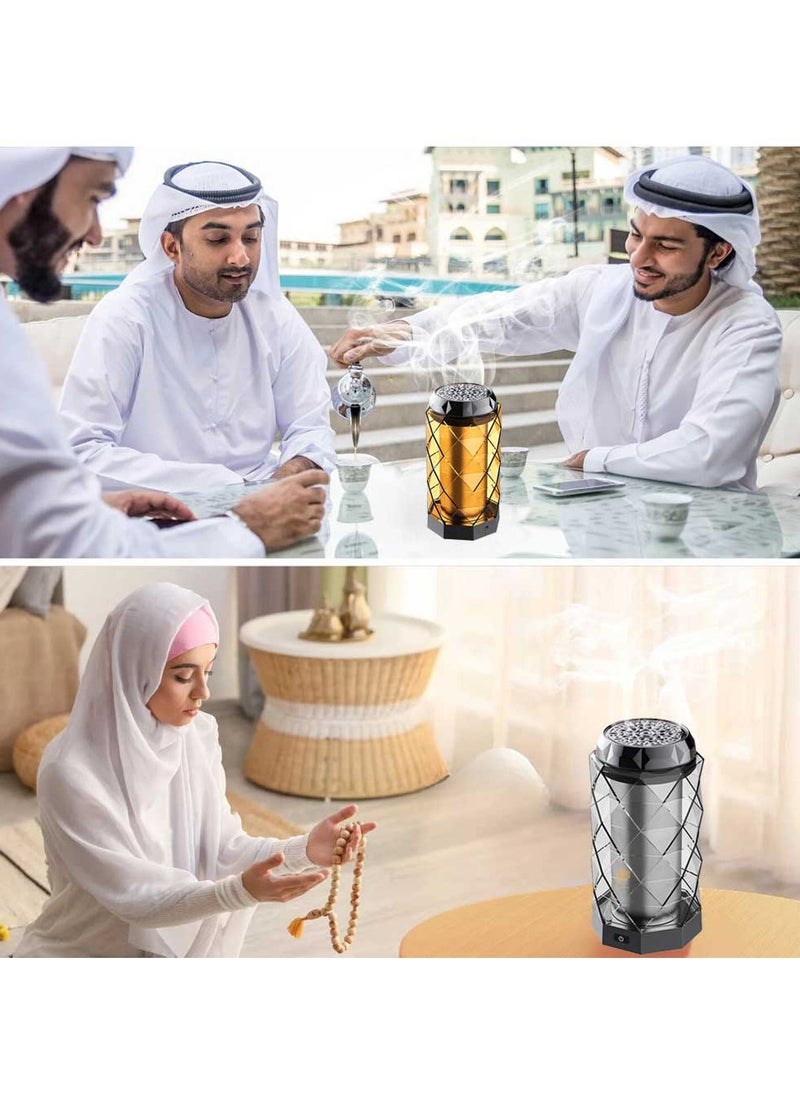 بخور بوسيدين الإصدار الجديد من مبخرة البخور الكهربائية بتصميم كريستالي فريد من نوعه، بطارية السيارة بقدرة 2000 مللي أمبير في الساعة، مبخرة عود  - Image 4