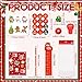 Cholemy 216 Pcs Christmas Party Supplies Includes Snowman Rulers Erasers Notebooks Stamps Treat Bags Stickers Sharpeners for Prizes Holiday GiftsStylish - Image 4