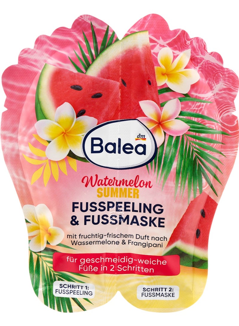 Fusspeeling & Fussmaske Watermelon Summer, 20 ml