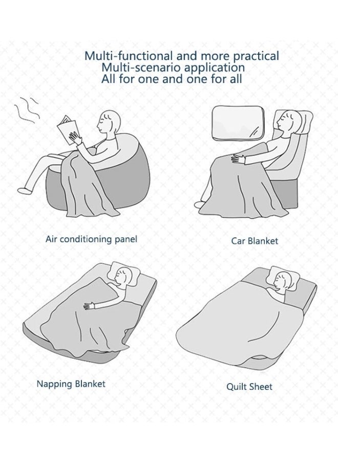 CCOVERY - Cooling Comforter for Summer Cooling Blanket with Double-sided Cooling Fiber Soft Breathable Machine Washable Cool Lightweight Duvet,200x230cm - Image 1