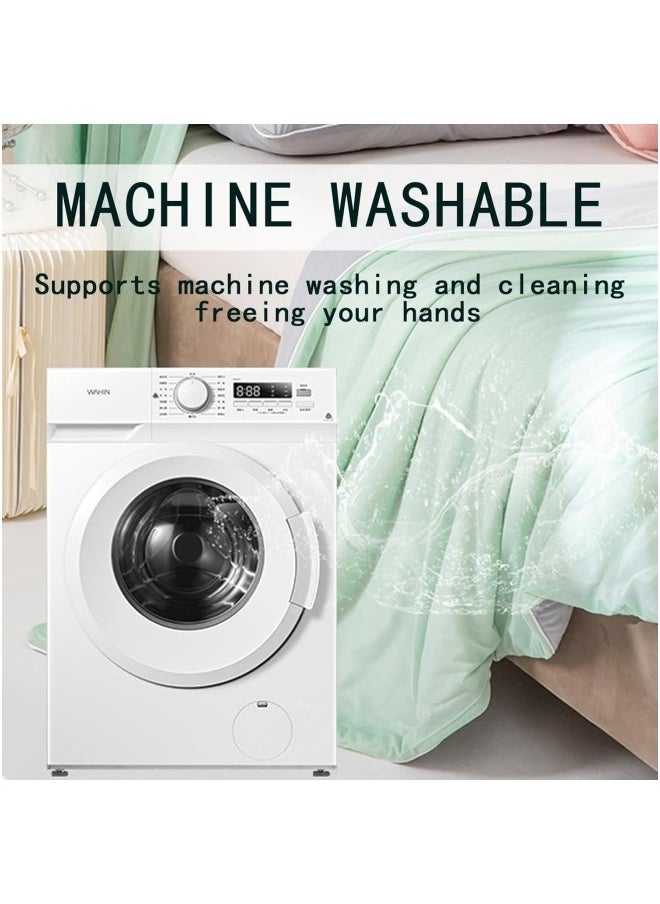 CCOVERY - Cooling Comforter for Summer Cooling Blanket with Double-sided Cooling Fiber Soft Breathable Machine Washable Cool Lightweight Duvet,200x230cm - Image 1