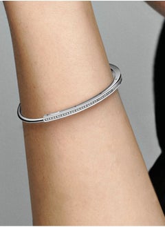 Pandora Violet Pandora Signature Collection Cubic Zirconia Women's Fashion Pav é Close Set Classic 925 Silver Bracelet 582313C01  - Image 3