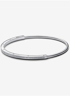 Pandora Violet Pandora Signature Collection Cubic Zirconia Women's Fashion Pav é Close Set Classic 925 Silver Bracelet 582313C01  - Image 2