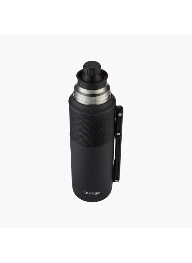 كونتيجو Contigo Plain Stainless Steel Water Bottle with Screw Spout and Leak Resistant Design - 1200 ml
