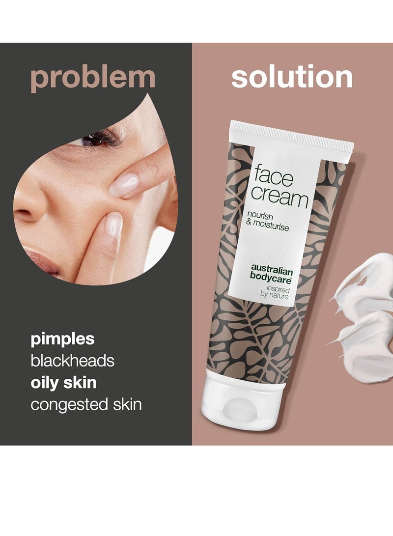 أستراليان بودي كير كريم للوجه لعلاج حب الشباب والبثور والرؤوس السوداء 100 مل مرطب سريع الامتصاص مع فيتامين E من باكوتشيول و4 تيربينول طبيعي معروف من زيت شجرة الشاي - Image 3