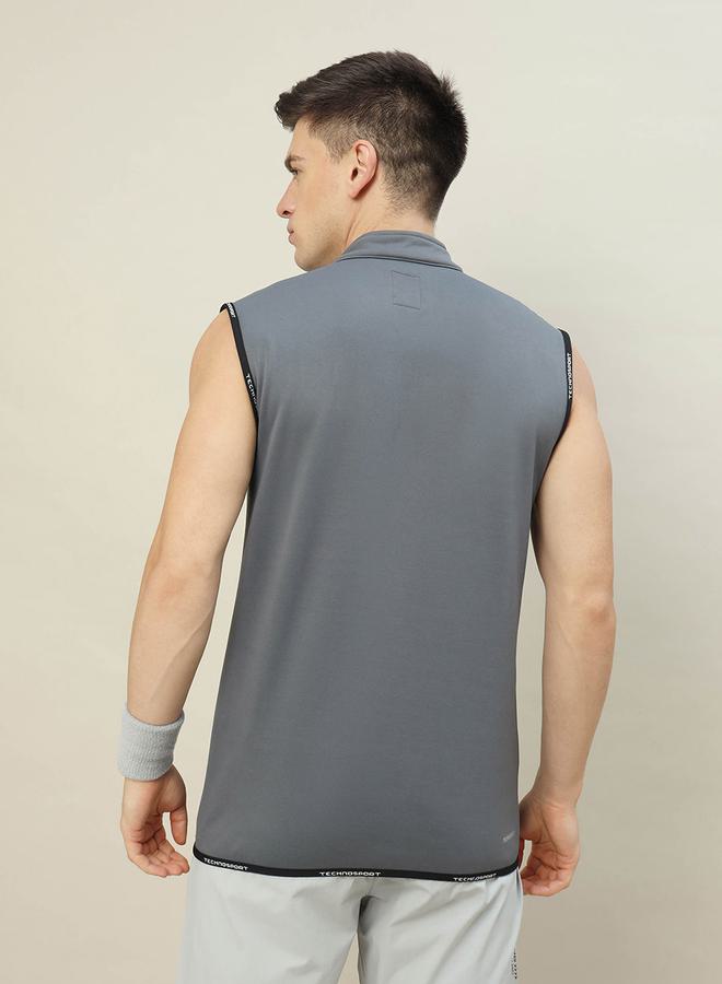 Technosport Technosport High Neck Fleece Sleeveless Active Jacket  - Image 2