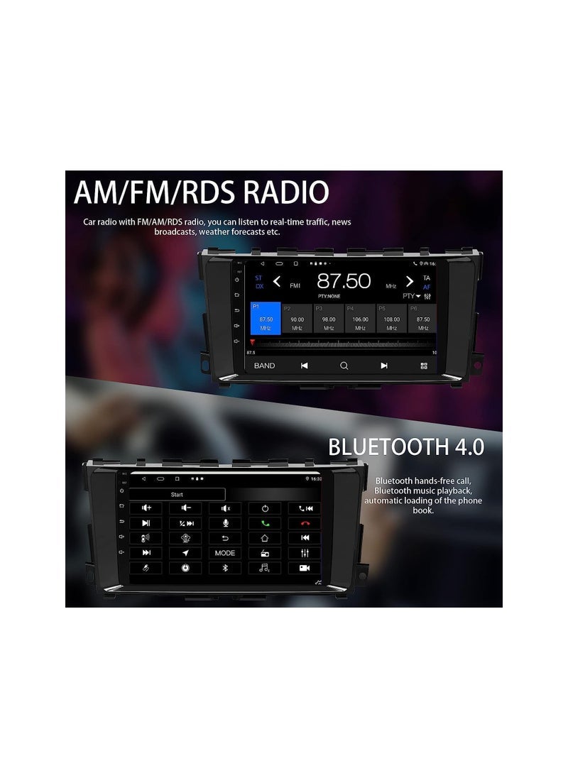 SHEZA STAR Android Car Stereo for Nissan Altima 2013 2014 2015 2016 2017 2018 1GB RAM 32GB ROM MirrorLink WiFi BT, 9 Inch IPS Touch Screen with Backup Camera Included - Image 2