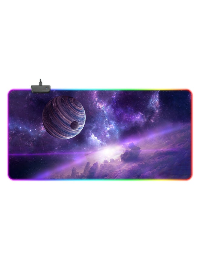 RGB Mouse Pad Special For E-sports Game Mouse Pad Personalized Customization Colorful Luminous Mouse Pad Wholesale-Color:900*400*4mm-Pattern:KH-046  - Image 1