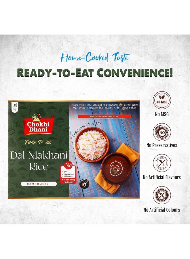 Chokhi Dhani Dal Makhani Rice 350 gm | Ready-to-Eat Rice with Vegetables & Spices | Indian-Style Meal | Heat & Serve | Vegetarian | - Image 5