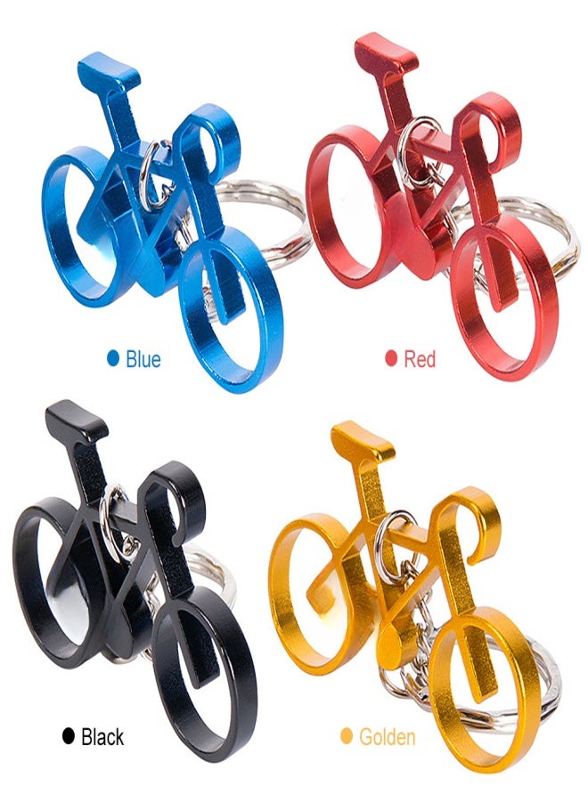 ZTTO 4pcs Mini Bike Key Chains Aluminum Alloy Bicycle Keychain Key Chain Ring - Image 4