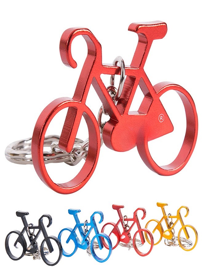 ZTTO 4pcs Mini Bike Key Chains Aluminum Alloy Bicycle Keychain Key Chain Ring - Image 5