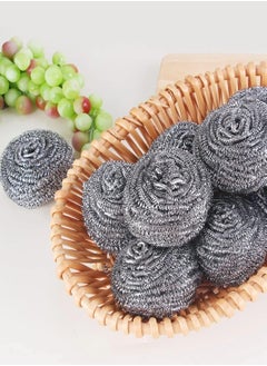 CHU DAI 20-Pack Stainless Steel Scouring Pads – Heavy Duty Rustproof for Arab Kitchen Pots & Grills (Extra Thick 0.8mm Wires)  - Image 1