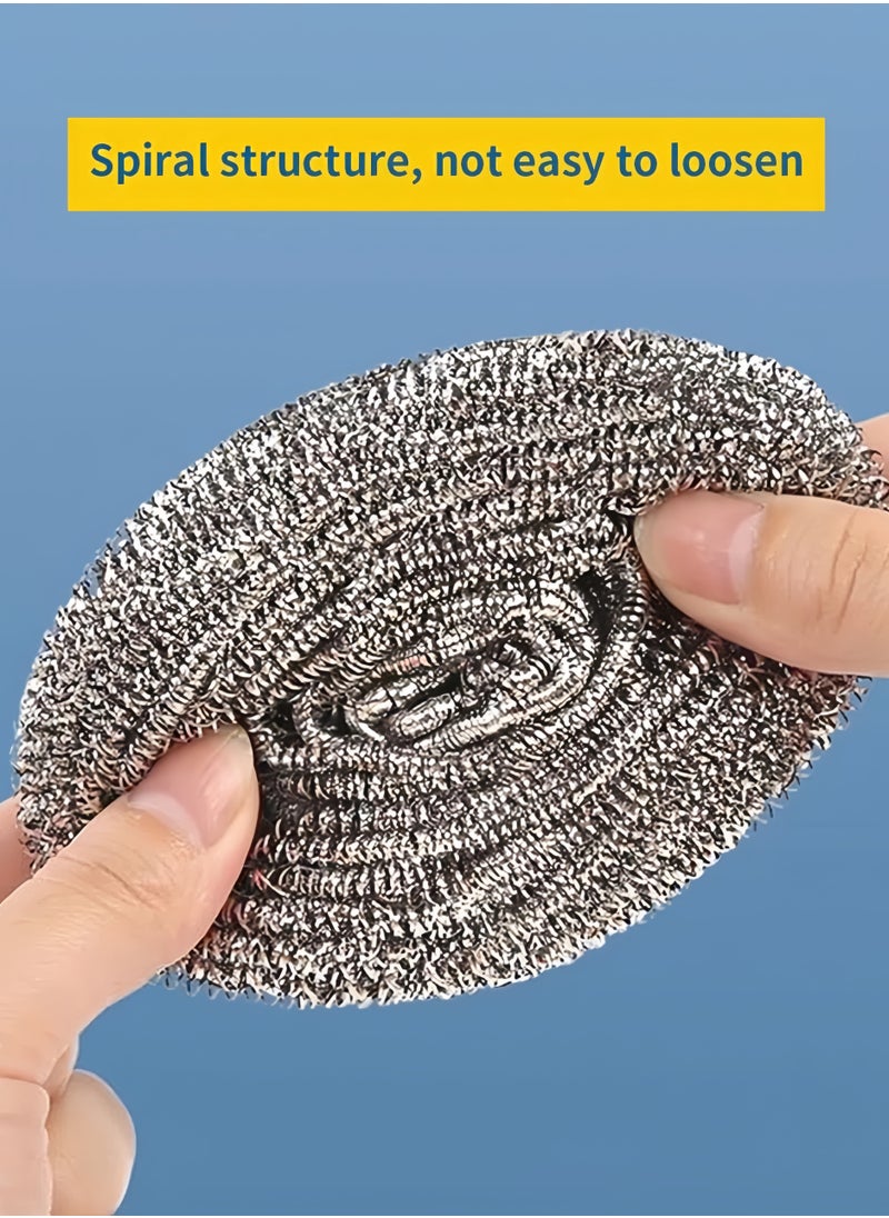 CHU DAI 20-Pack Stainless Steel Scouring Pads – Heavy Duty Rustproof for Arab Kitchen Pots & Grills (Extra Thick 0.8mm Wires)  - Image 3