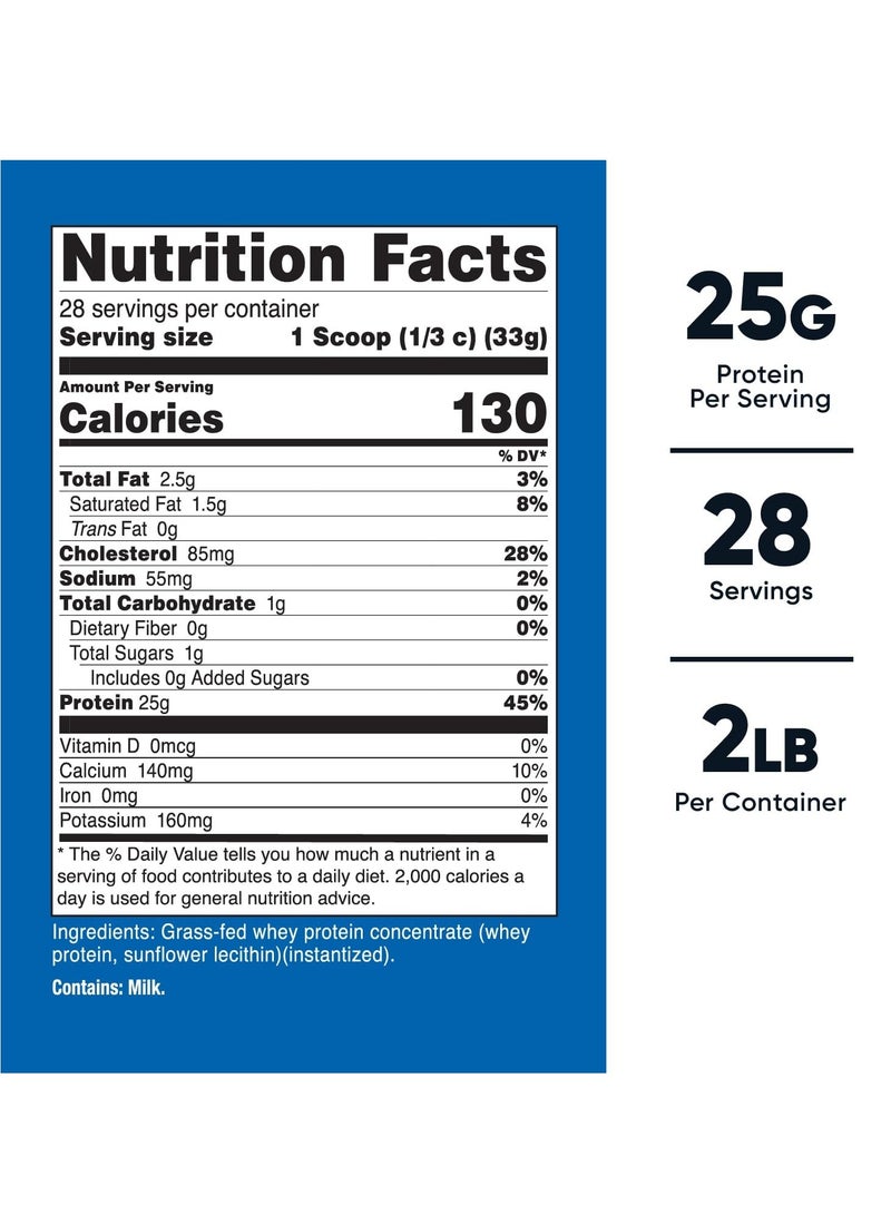 مسحوق بروتين مصل اللبن المركز من نيوتريكوست، 2 رطل - Image 2