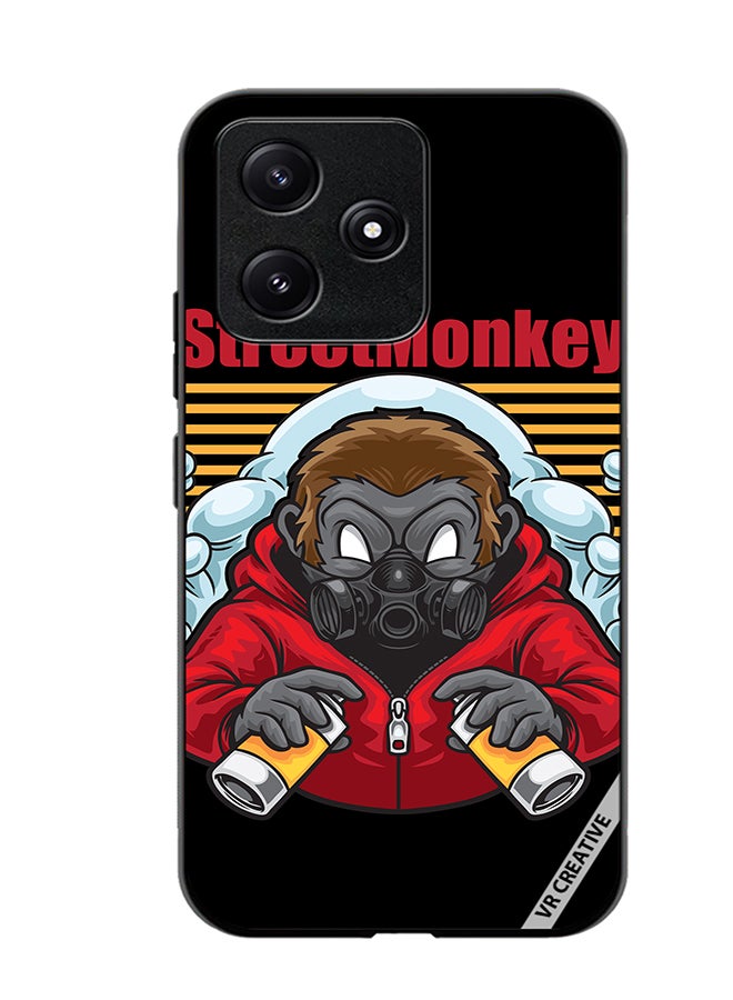 VR CREATIVE Protective Case Cover For Xiaomi Poco M6 Pro 5G Street Monkey Design Multicolour - Image 1