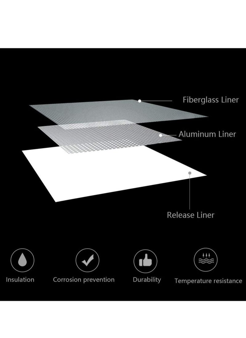 Fiberglass Wall Repair Patch Kit, 8 PCS Drywall Plaster Screen Patch for Covering Cracks Holes Blemishes on Vinyl Siding Fence, Aluminum Self Adhesive Patches for Drywall Plasterboard (White)  - Image 5