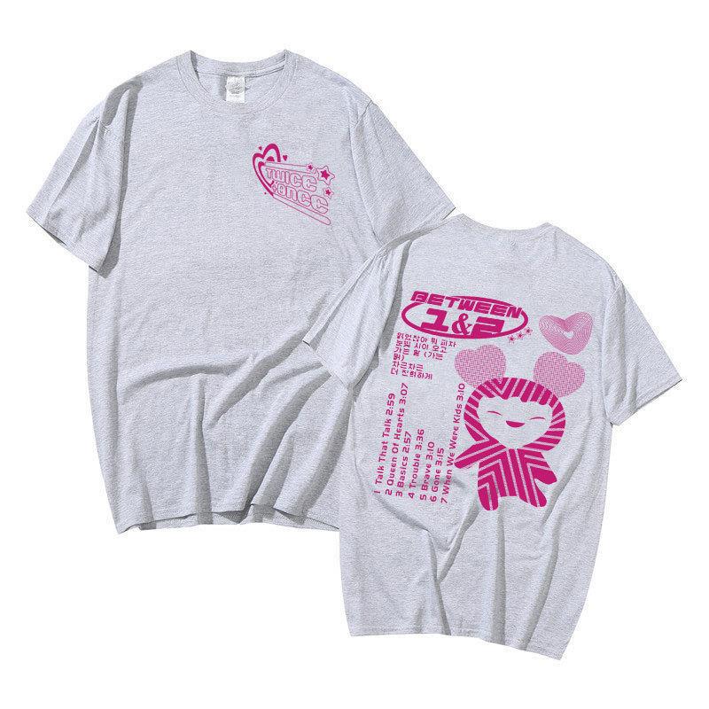 Kpop Korean Star Combination Surrounding Harajuku Printing Fashion Men'S And Women'S T-Shirt Jacket Short Sleeve - Image 1